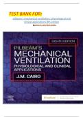 TEST BANK FOR&colon; pilbeam's mechanical ventilation&colon; physiological and clinical applications 8th edition by james m&period; cairo latest update&period;