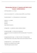 BUNDLE FOR Pharmacology 5334 EXAMS Questions with 100&percnt; Correct Answers &vert; Verified Solutions