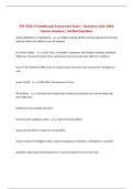 PSY 5330 15 Intellectual Assessment Exam &ndash; Questions with 100&percnt; Correct Answers &vert; Verified Solutions