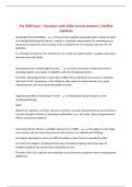 Psy 5330 Exam &ndash; Questions with 100&percnt; Correct Answers &vert; Verified Solutions
