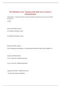 PSY 5330 Week 4 Info &ndash; Questions with 100&percnt; Correct Answers &vert; Verified Solutions