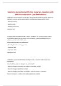 BUNDLE FOR Salesforce Associate Certification EXAMS &vert; Questions with 100&percnt; Correct Answers &vert; Verified Solutions