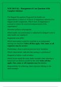 NUR 240 EAQ - Management of Care Questions With Complete Solutions
