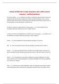 School of EMS 202-1 Exam Questions with 100&percnt; Correct Answers &vert; Verified Solutions