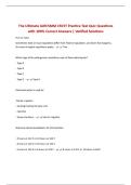 BUNDLE FOR IAHCSMM CRCST EXAMS ALL  Questions with 100&percnt; Correct Answers &vert; Verified Solutions