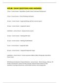 MTLBE  EXAM QUESTIONS AND ANSWERS