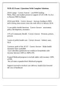 NUR 452 Exam 1 Questions With Complete Solutions