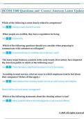  BCOM 3360 Questions and  Correct Answers Latest Update 