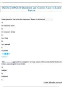 BCOM 3360 Ch 10 Questions and  Correct Answers Latest  Update