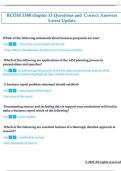 BCOM 3360 chapter 13 Questions and  Correct Answers  Latest Update