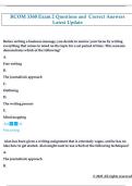 BCOM 3360 Exam 2 Questions and  Correct Answers  Latest Update 