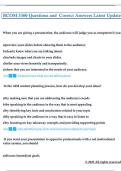 BCOM 3360 Questions and  Correct Answers Latest Update 