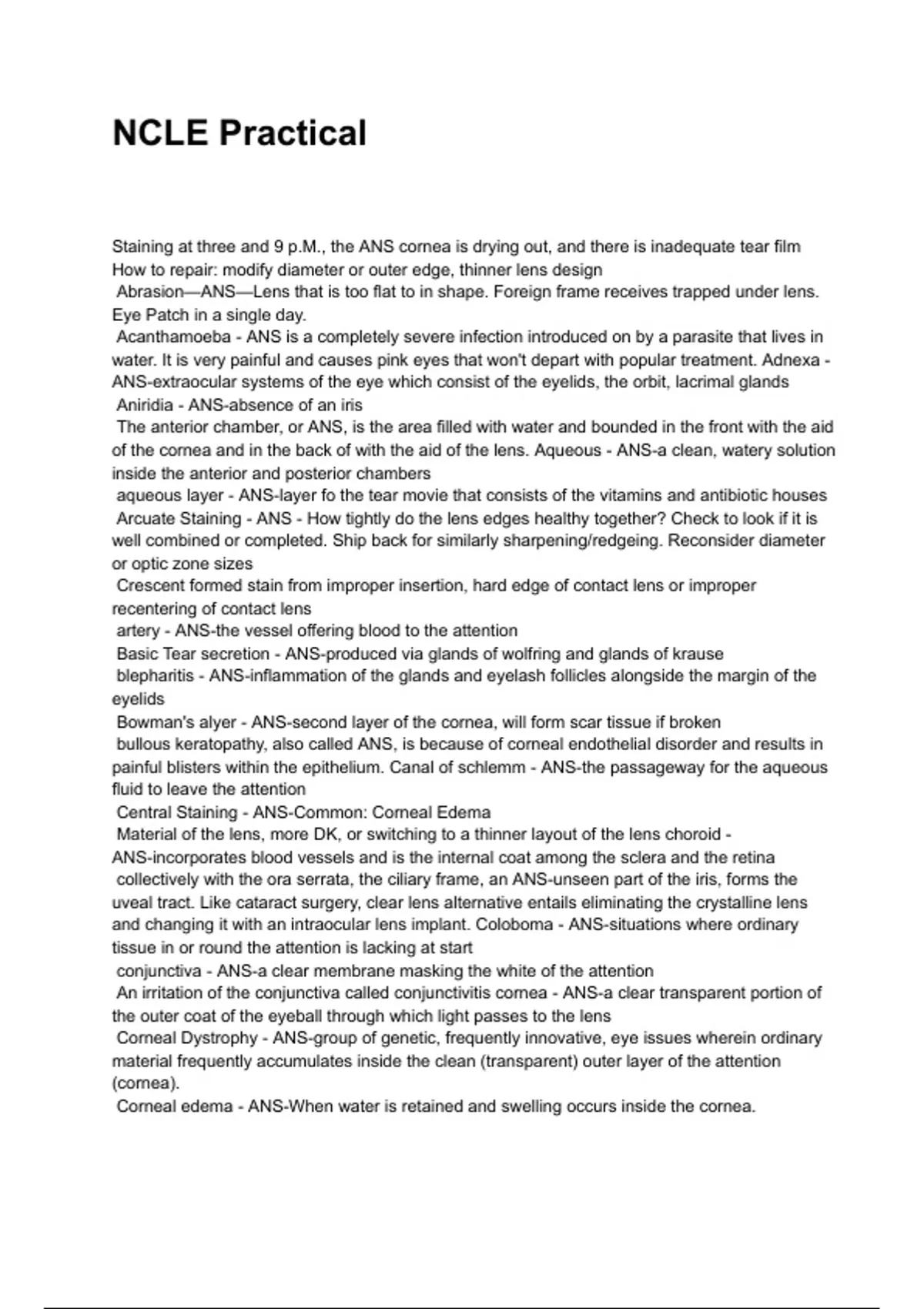 NCLE Practical NEWEST 2025/2026 ACTUAL EXAM COMPLETE QUESTIONS AND ...