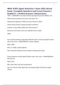 IMSA Traffic Signal Technician 1 Exam 2025 &lpar;Actual Exam&rpar; &vert; Complete Questions and Correct Answers &vert; Graded A&plus; &vert; Verified Answers &vert; Newest Exam