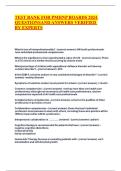 Test Bank for PMHNP Boards 2024 Questions and Answers