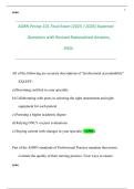AORN Periop 101 Final Exam &lpar;2025 &sol; 2026&rpar; Expected  Questions with Revised Rationalized Answers&comma;  PASS&period; 