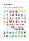 Full test bank for Human sexuality in a world of diversity&comma; sixth canadian edition&comma; By spencer a&period; Rathusjeffrey s&period; Nevid ph&period;d&period;lois fichner-rathusalex mckay &lpar;with all chapters 1-18&rpar;