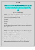 PN Fundamentals EXAM VERSION A & B COMPLETE 300 Questions and Verified Solutions Latest Update This Year