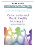 Community & Public Health Nursing 3rd Edition &vert; Test Bank by DeMarco & Healey-Walsh