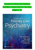 Test Bank &ndash; Primary Care Psychiatry&comma; 2nd Edition by Robert M&period; McCarron &vert; Complete Chapters &vert; Verified Answers &vert; Latest 2025 Update