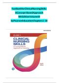 Test Bank - Clinical Nursing Skills&colon; A Concept-Based Approach&comma; 4th Edition &lpar;Callahan&comma; 2023&rpar; Chapter 1-16 &vert; All Chapters Completely Covered&period;