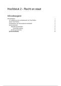 Inleiding in het Nederlandse Recht &ndash; Hoofdstuk 2&colon; Recht en Staat &lpar;Samenvatting met uitleg en kernpunten&rpar;