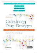 Calculating Drug Dosages&colon; A Patient-Safe Approach to Nursing and Math 2nd Edition TEST BANK by Castillo&comma; Verified Chapters 1 - 22&comma; Complete Newest Version