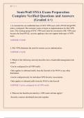 SonicWall SNSA Exam Preparation &ndash; Complete Verified Questions and Answers &lpar;Graded A&plus;&rpar;