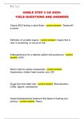 USMLE STEP 2 CK HIGH YIELD QUESTIONS AND ANSWERS