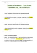Portage A&P1 Module 6 Exam&semi; Actual Questions With Correct Answers
