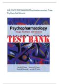 COMPLETE TEST BANK FOR Psychopharmacology Drugs The Brain And Behavior 4th Edition By Jerry Meyer 