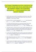 Stationary Engineer Electric CERTIFICATION  TEST STUDY GUIDE 2025&sol;2026 QUESTIONS BANK  AND VERIFIED CORRECT SOLUTIONS WITH  RATIONALES &vert;&vert; 100&percnt; GUARANTEED PASS  <RECENT VERSION> 