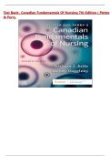 Test Bank- Canadian Fundamentals of Nursing 7th Edition &lpar; Potter & Perry &comma; 2025&rpar; All Chapters 1-48&vert;&vert;Latest Edition