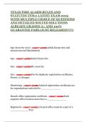 TEXAS FIRE ALARM RULES AND STATUTES TFM11 LATEST EXAM 2025 WITH MULTIPLE CHOICE OF QUESTIONS AND DETAILED SOLVED SOLUTIONS ALREADY GRADED A&plus; AND 100&percnt; GUARANTEE PASS &lpar;JUST RELEASED&excl;&excl;&excl;&excl;&excl;&rpar;