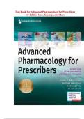 Test Bank for Advanced Pharmacology for Prescribers 1st Edition Luu&comma; Kayingo&comma; and Hass