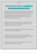ARM 400 Exam STUDY GUIDE ALL 150 Questions and Verified Solutions Latest Update This Year