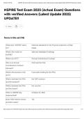 NSPIRE Test Exam 2025 &lpar;Actual Exam&rpar; Questions with verified Answers &lpar;Latest Update 2025&rpar; UPDATE&excl;&excl;