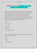 ARM 401 Exam ALL 300 Questions and Verified Solutions Latest Update This Year