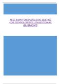 Test Bank Radiologic Science for Technologists 12th Edition 2025&sol;2026 by Stewart C&period; Bushong Verified Chapters 1-40 Complete Newest Version Questions and Answers Study Material with Solution