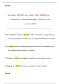 Final Exam&colon; SDV 100 &lpar;Latest Update 2025 &sol; 2026&rpar; College Success Skills &vert; Question and Answers &vert; Grade A &vert; 100&percnt; Correct - NOVA