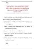D775 Objective Assessment &lpar;Latest Update 2025 &sol; 2026&rpar; Introduction to Business Finance &vert; Questions & Answers &vert; Grade A &vert; 100&percnt; Correct &ndash; WGU&period;
