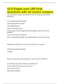 VCA Engels certification Final Questions all correct