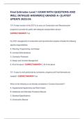 Final Estimates Level 1 EXAM WITH QUESTIONS AND WELL DETAILED ANSWERS&vert;&vert; GRADED A&plus;&vert;&vert;LATEST UPDATE 2025&sol;26