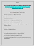 ISYE 6414 REGRESSION ANALYSIS MIDTERM EXAM 1 & 2 COMPLETE ACTUAL Questions and Verified Solutions Latest Update This Year