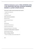 CTQP Final Estimates Level 2&comma; FINAL ESTIMATES LEVEL 2 TEST QUESTIONS AND WELL DETAILED ANSWERS&vert;&vert; GRADED A&plus;&vert;&vert;LATEST UPDATE 2025&sol;26