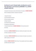 Earthwork Level 2 Study Guide&comma; Earthworks Level II Test Questions and Answers&vert;&vert; GRADED A&plus;&vert;&vert; LATEST UPDATE 2025&sol;26