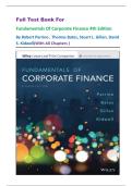 Full Test Bank For Fundamentals Of Corporate Finance 4th Edition By Robert Parrino &comma; Thomas Bates&comma; Stuart L&period; Gillan&comma; David S&period; Kidwell&lpar;With All Chapters &rpar;
