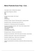 Maine Pesticide Exam Prep - Core  NEWEST 2025&sol;2026 ACTUAL EXAM COMPLETE QUESTIONS AND CORRECT DETAILED ANSWERS &lpar;VERIFIED ANSWERS&rpar; &vert;ALREADY GRADED A&plus;&vert;&vert;BRAND NEW&excl;&excl;