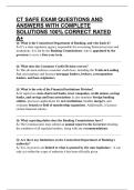 CT SAFE EXAM QUESTIONS AND ANSWERS WITH COMPLETE SOLUTIONS 100&percnt; CORRECT RATED A&plus;