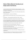  State of Maine Motorist Handbook and Study Guide Test Review NEWEST 2025&sol;2026 ACTUAL EXAM COMPLETE QUESTIONS AND CORRECT DETAILED ANSWERS &lpar;VERIFIED ANSWERS&rpar; &vert;ALREADY GRADED A&plus;&vert;&vert;BRAND NEW&excl;&excl;